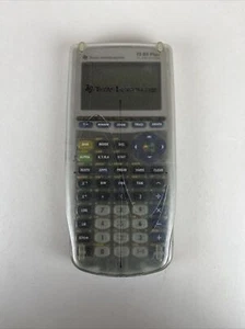 TI-83 Plus Silver Edition SE Graphing Calculator Clear W/ Cover - Free Shipping! - Picture 1 of 3