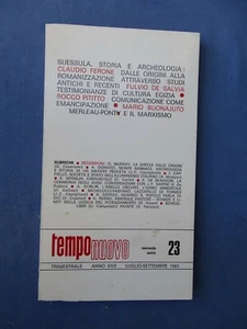 RIVISTA TEMPO NUOVO-SUESSOLA-.STORIA-ARCHEOLOGIA-EGITTOLOGIA-MARXISMO....1983 - Picture 1 of 2