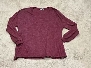C&C California Womens Sweater Size XL Red Lightweight Soft Classic Casual - Picture 1 of 10
