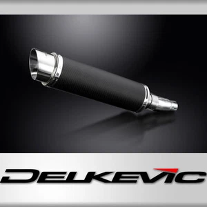 Kawasaki Ninja 250R 2008-2013 Slip On 14" Round Carbon Exhaust Muffler Kit - Picture 1 of 5