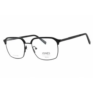 Jones New York Men's Eyeglasses Black Metal Square Full Rim Frame VJOM370 0BLA - Picture 1 of 2