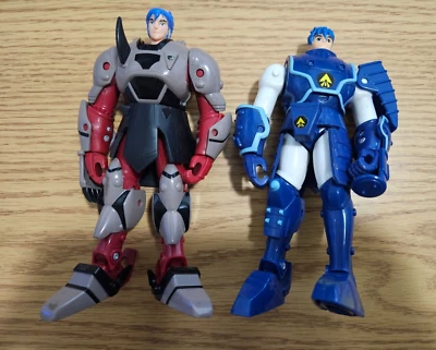 Lote de 2 figuras de colección 1995 Ronin Warriors Cale y Rowen Playmates INCOMPLETO Foto 1 de 4