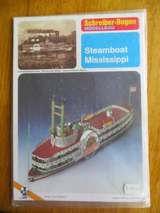 Mississippi, Steamboat, Modellbaubogen, Schreiber Bogen, Aue Verlag, 1:100 - Bild 1 von 2