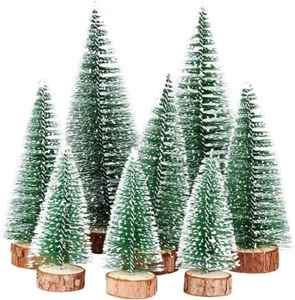 Weihnachtsbäume Künstlich 8x Mini Tannenbaum Christbaum Weihnachtsdeko B1270 - Bild 1 von 6