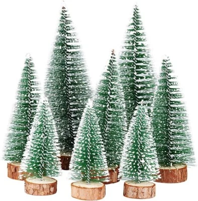 Weihnachtsbäume Künstlich 8x Mini Tannenbaum Christbaum Weihnachtsdeko B1270 - Bild 1 von 4