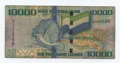 SIERRA LEONE 10000 2010 PICK 33A LOOK SCANS - Image 1 of 2