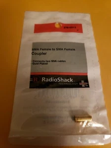 New SMA Female To SMA Female Coupler #278-0013 By RadioShack - Picture 1 of 2