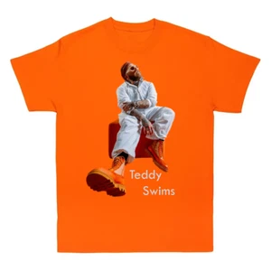 Teddy Swims Music For Lovers Orange T-Shirt Cotton Full Size - Picture 1 of 3
