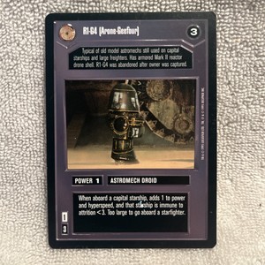1995 Star Wars Customizable Card Game: R1-G4 (ARONE-GEEFOUR)