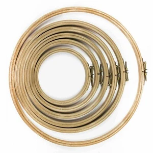 Elbesee Beechwood Embroidery Cross Stitch Hoops Sizes 3" to 12" Made in the UK - Picture 1 of 1