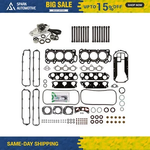 Head Gasket Set Timing Belt Kit Water Pump Fit 00-04 Acura Honda J32A1/2/3 - Picture 1 of 12
