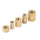 Brass knurled thread nut for through hole injection molding M2 M2.5M3 M4 M5 M6M8