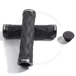 T-One Geo Lock-On Handlebar Grips | black - Picture 1 of 3