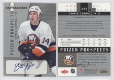 2005-06 Fleer Hot Prospects Prized /999 Chris Campoli #205 Rookie Auto RC