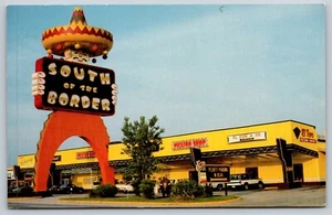 Postcard  South Of The Border Pedro's Original Sombrero Restaurant  [hs] - Picture 1 of 2