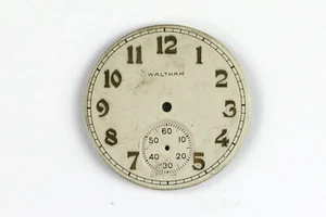 12S Waltham Pocket Watch Metal Dial 1063 - Picture 1 of 2
