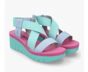 FLY LONDON - Yabi - Sandalias cómodas de verano azules para mujer - REDUCIDAS A TRANSPARENTES1 - Imagen 1 de 7