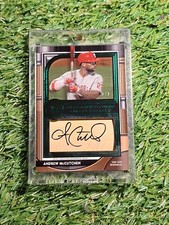 Andrew McCutchen 2021 Topps Museum Jumbo Lumber Bat Auto 1/1 Game Used Green 