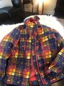 Columbia omni shield youth Girl Multi Color winter/rain zipper size 10/12 - Picture 1 of 4