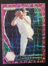 2021 Panini Prizm Draft Picks Jacob Steinmetz Pink Velocity Prizm Card Arizona 