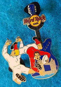 LONDON RUGBY UNION SERIES WALES V ENGLAND TOWER BRIDGE GUITAR Hard Rock Cafe PIN - Picture 1 of 1