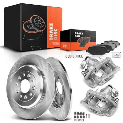 Rotor y pastillas de freno de disco trasero + pinza de freno para Ford Edge 2011-2014 Lincoln MKX Foto 1 de 4