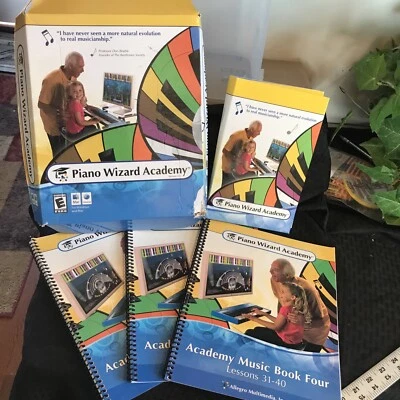 Piano Wizard Academy 2.0 Software CD Lessons & Music Books Mac/windows - Image 1 of 4