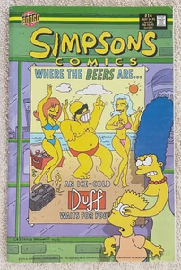 SIMPSONS COMICS by BONGO COMICS ~ ISSUE # 14 ~ has some flaws ~ see pics - Picture 1 of 7