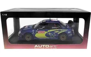 1/18 AUTOart Subaru Impreza WRC 2004 #1 Blue Yellow w/ Box From Japan 80492 - Picture 1 of 1