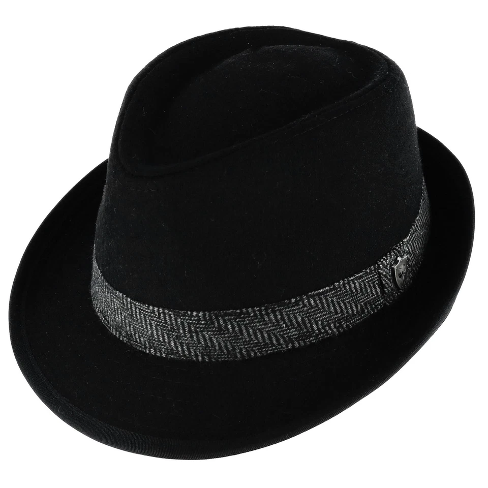 Sombrero Fedora para Hombre Ascentix Mezcla de Lana Todas las Temporadas con Banda de Espiga Foto 1 de 2