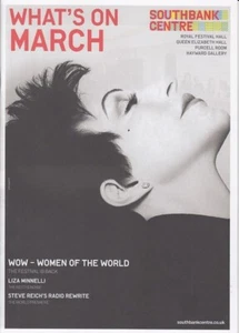 LIZA MINNELLI - British SOUTHBANK CENTRE Magazine - March 2013 C#10 - Imagen 1 de 1
