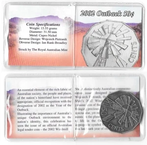 AUSTRALIA 50 CENTS 2002 The Outback Regon F9.1 - Picture 1 of 3