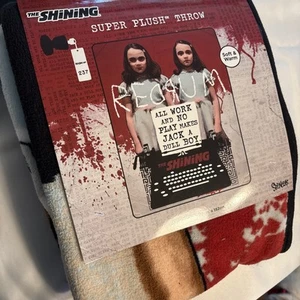 The Shining Twins Redrum All Work No Play Makes Jack A Dull Boy Throw Blanket - Picture 1 of 6