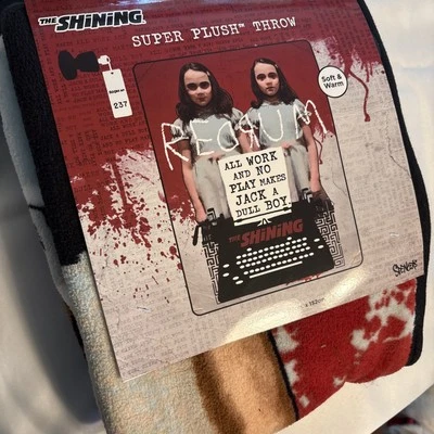 The Shining Twins Redrum All Work No Play Makes Jack A Dull Boy Throw Blanket - Image 1 of 4