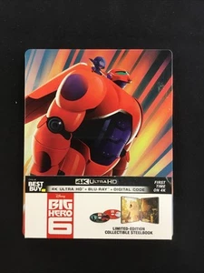 BIG HERO 6 STEELBOOK (4K UHD + BLU-RAY) BEST BUY EXCLUSIVE *OUT OF PRINT* - Picture 1 of 5
