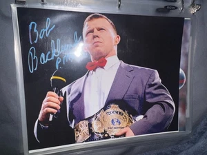 WRESTLING WWF CHAMPION BOB BACKLUND AUTOGRAPHED PHOTO Autograph Auto Signed - Picture 1 of 2