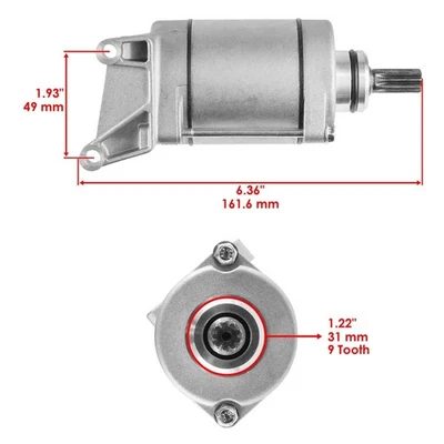 Motor De Arranque Para Yamaha YFZ450X YFZ450X SE 2010 2011 / 18P-81890-00-00 Motor De Arranque Foto 1 de 4