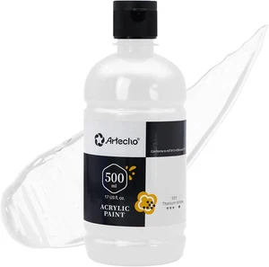 Acrylfarbe Titanweiß 500ml wasserfest lichtecht schnell trocknend Leinwand Holz - Bild 1 von 35