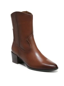 NATURALIZER Womens Brown Gaby Almond Block Heel Leather Western Boot 5.5 M - Picture 1 of 8