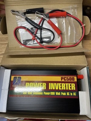 POWER-TO-GO Power Inverter PC500 500 Watt Continuous 800 Watt Peak DC TO AC - Image 1 of 4