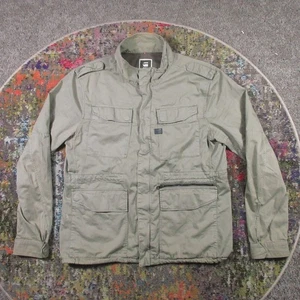 G-Star Raw Cargo Jacket Womens XXL Kaki Tan Military Epaulets Utility Grunge - Picture 1 of 17