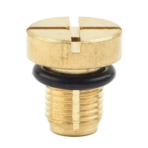 Golden Metal Radiator Coolant Bleed Screw for BMW OE Part Number 17111712788 - Picture 1 of 12