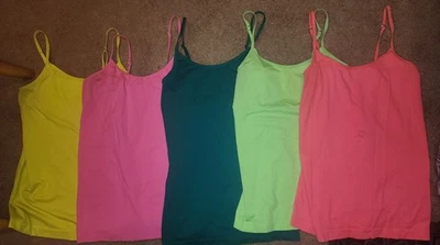 L.E.I. PACK DE 5 CAMISOLAS BRILLANTES MUJER TALLA L/XL Foto 1 de 4