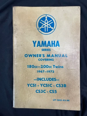 Yamaha 1967-1972 YCS1, YCS1C, CS3B CS3C, CS5 Owners Manual  B0966: - Image 1 of 4