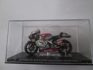 MARCO MELANDRI APRILIA RSV250  MOTO GP 2002  1-24 SCALE MOTORCYCLE MODEL - Picture 1 of 4