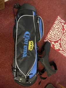 Corona Golf Stand Bag 7 Way Blue Embroidered 4 Pocket Carry Backpak Strap Rain🔥 - Picture 1 of 13