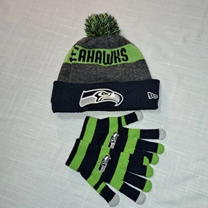 New Era NFL Seattle Seahawks Beanie & Handschuhe - Bild 1 von 11