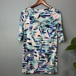 Lilly Pulitzer Girls Sophie 3/4 Length Sleeve Dress . Peer Pressure. FLAW. XL - Picture 1 of 13