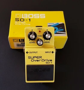 Boss SD-1 SD1 Super Overdrive Guitar FX Pedal Vintage Black Label - FREE POST - Picture 1 of 15