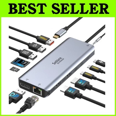 High-Speed USB C Docking Station with Power Delivery - Image 1 of 4